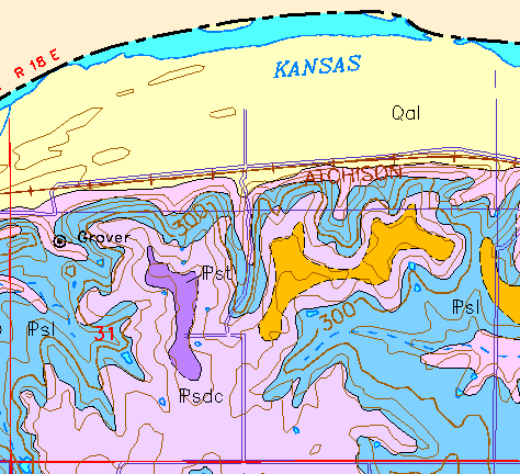 small geologic map