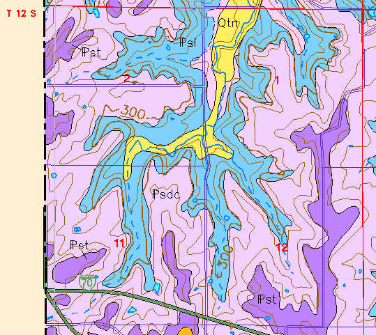 small geologic map