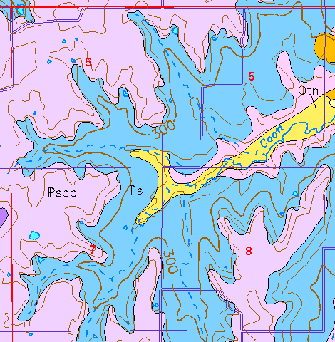 small geologic map