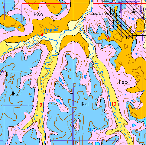 small geologic map