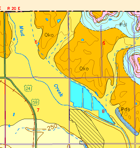 small geologic map