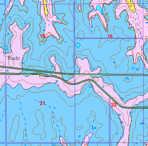 small geologic map