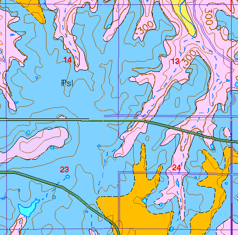 small geologic map