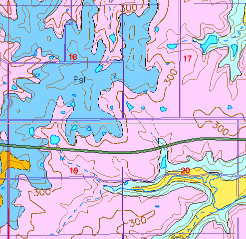 small geologic map