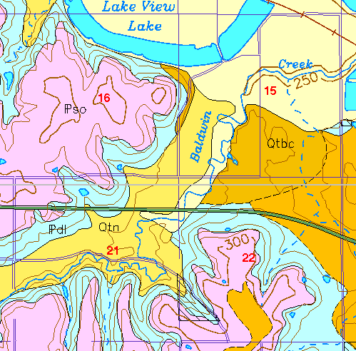 small geologic map