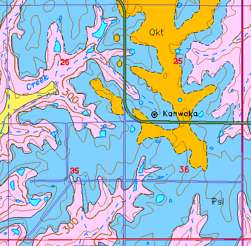 small geologic map