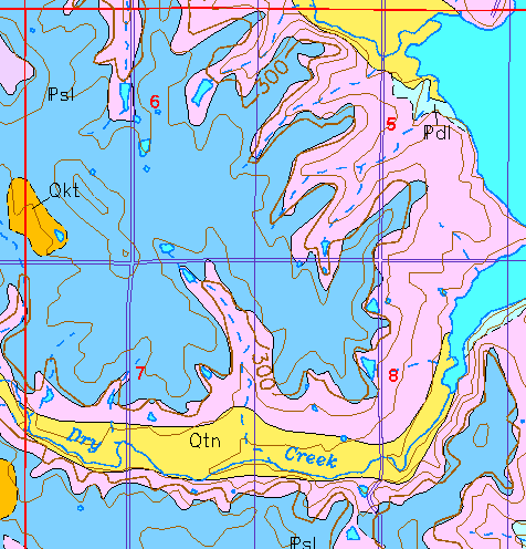 small geologic map