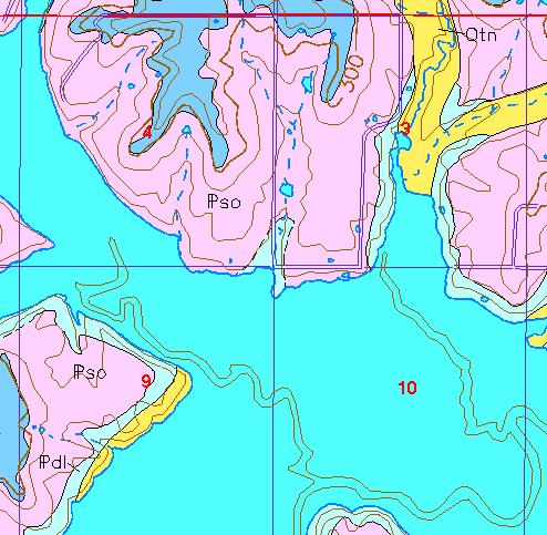 small geologic map