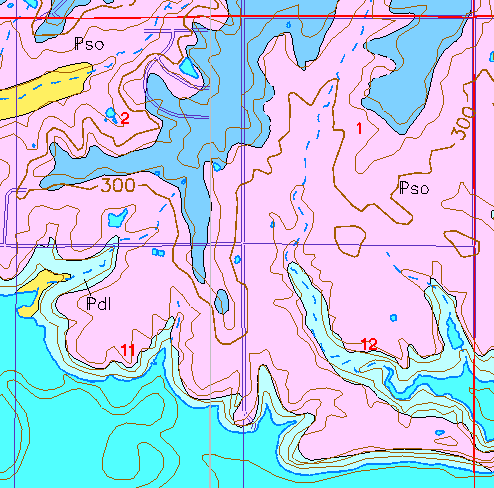 small geologic map