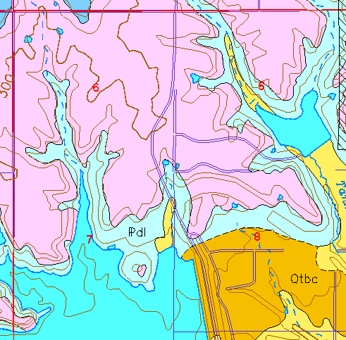 small geologic map