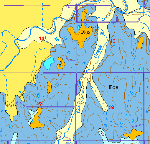 small geologic map