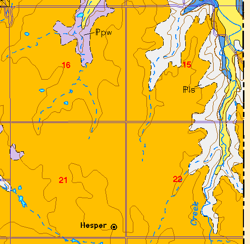 small geologic map