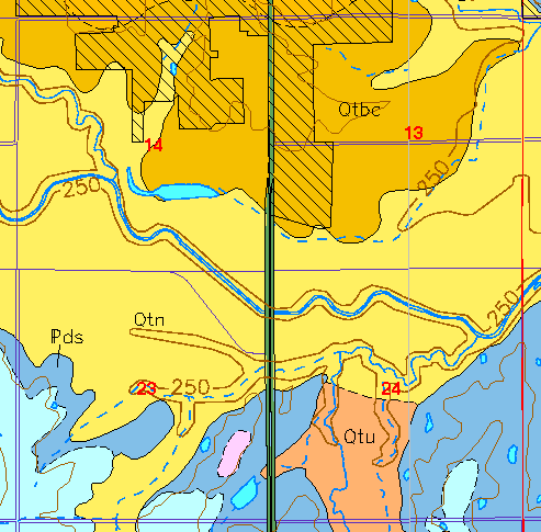 small geologic map