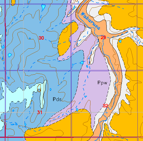 small geologic map