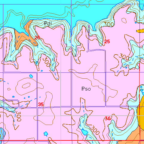 small geologic map