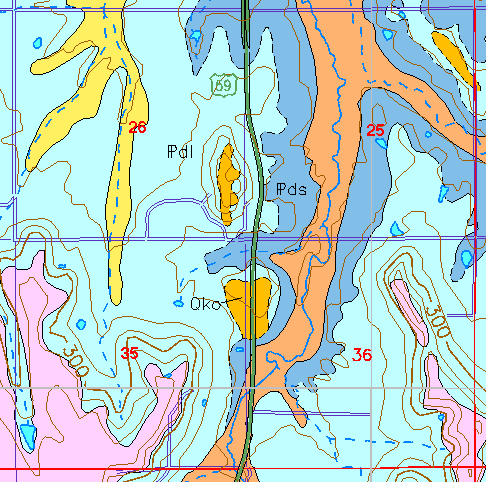 small geologic map