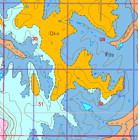 small geologic map