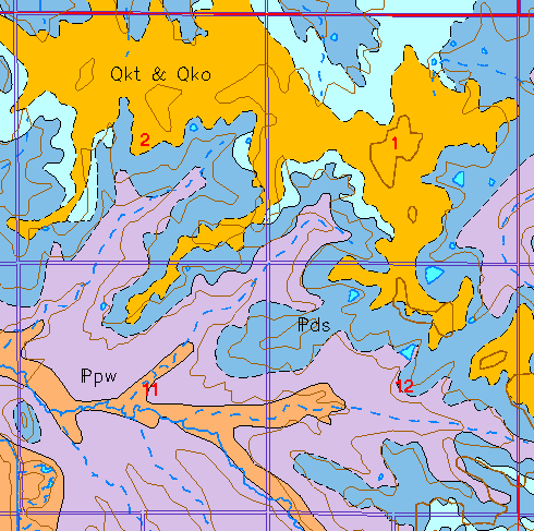 small geologic map