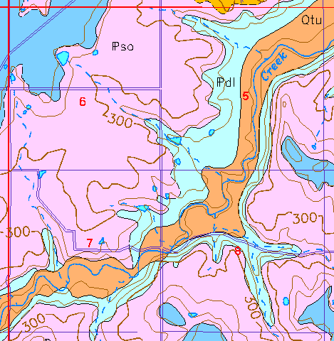 small geologic map