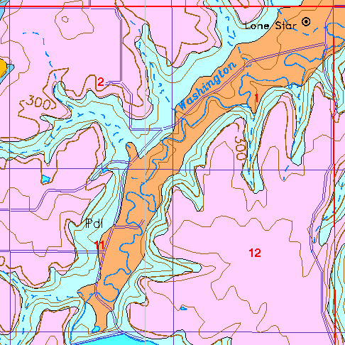 small geologic map