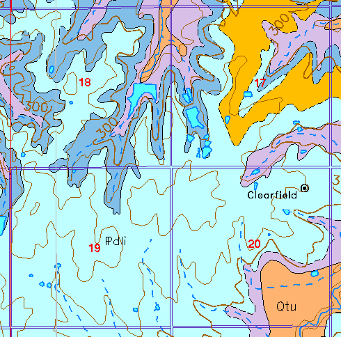 small geologic map