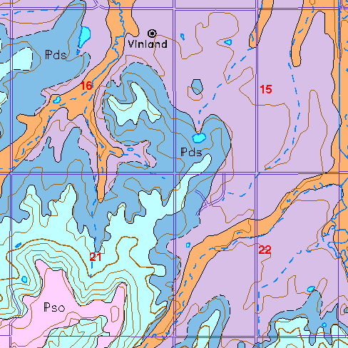 small geologic map