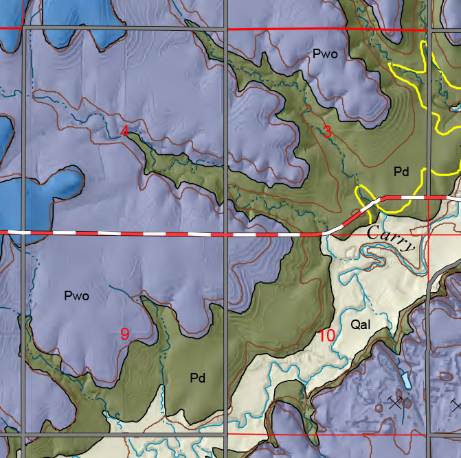 small geologic map