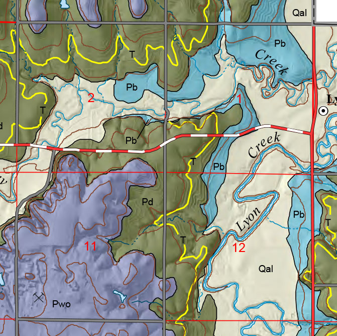 small geologic map