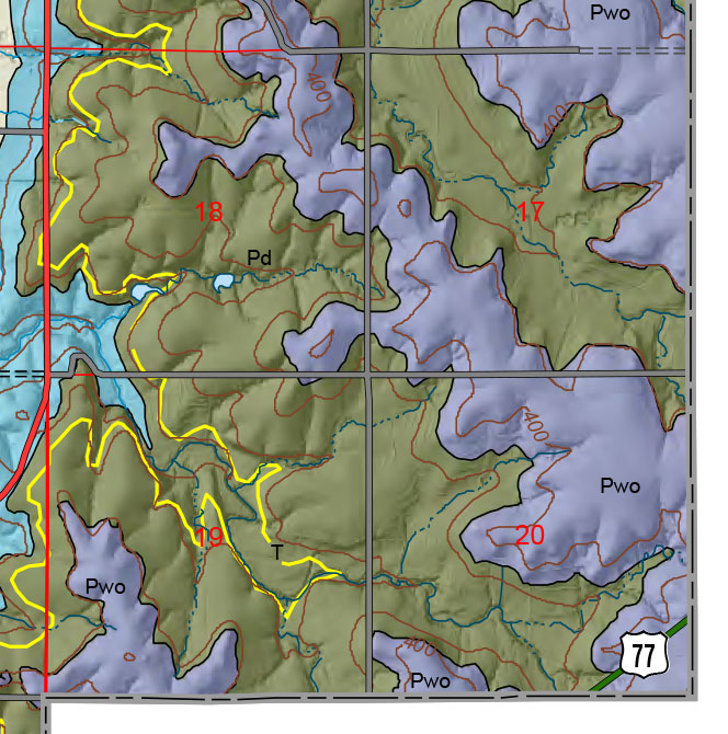 small geologic map