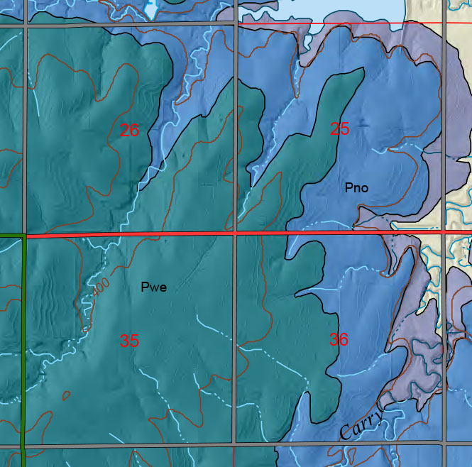 small geologic map