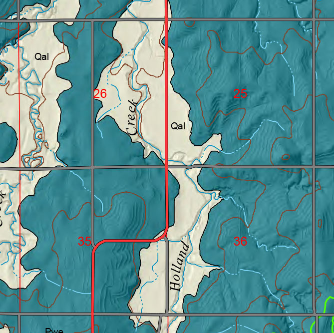 small geologic map