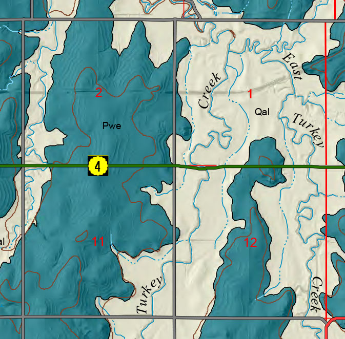 small geologic map