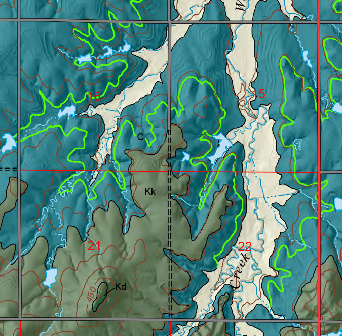 small geologic map
