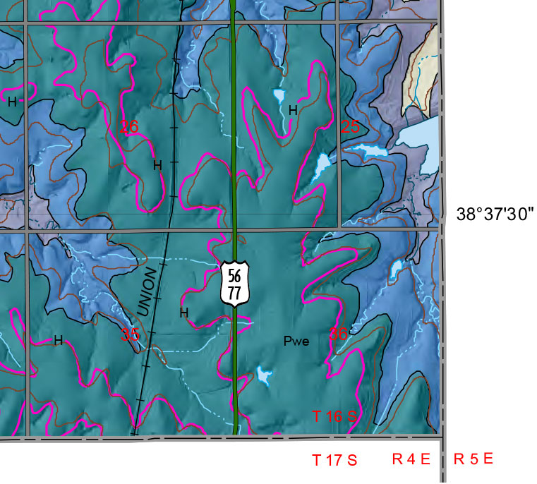 small geologic map