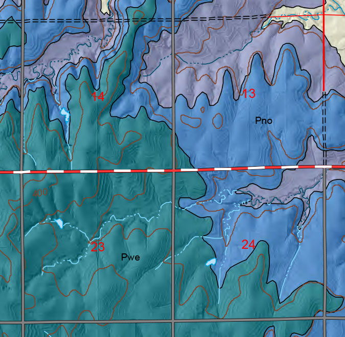 small geologic map