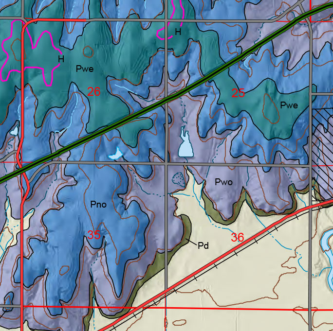 small geologic map