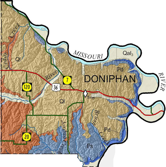 Doniphan county geologic map
