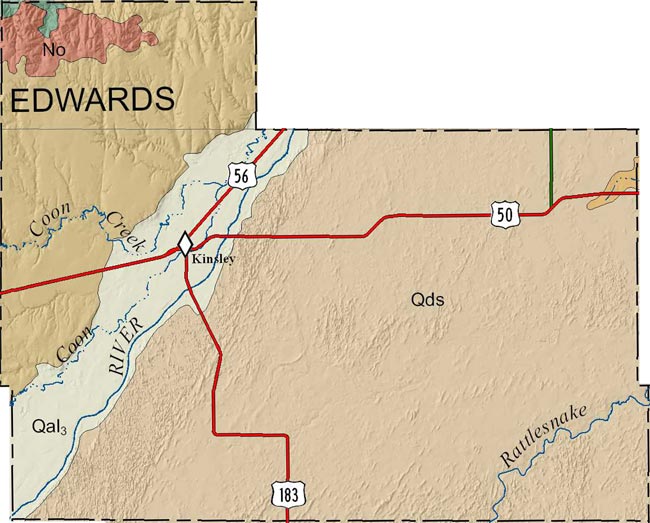 Edwards county geologic map