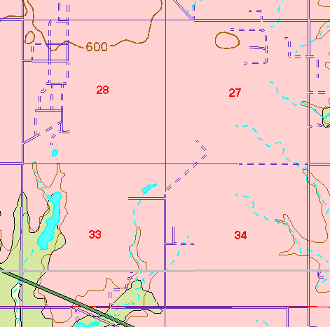 small part of Ellis Co. geologic map