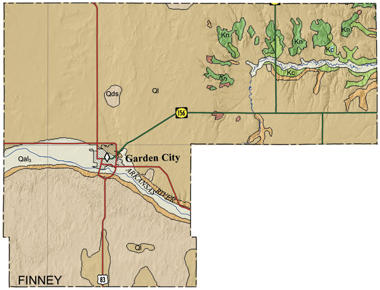 Finney County Map