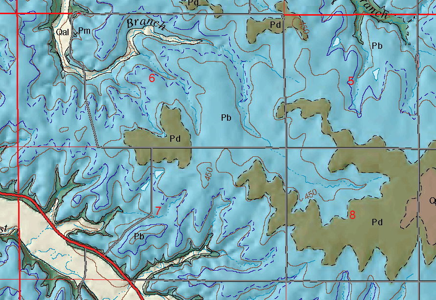 small geologic map