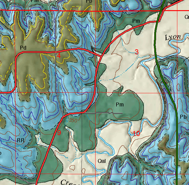 small geologic map