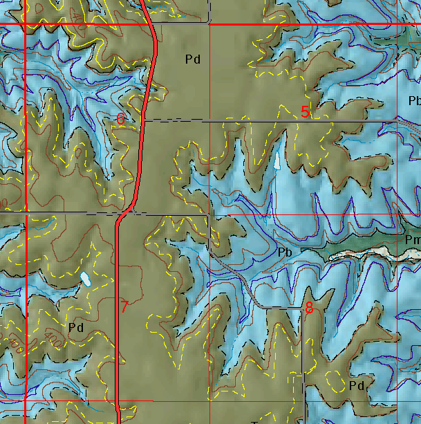 small geologic map