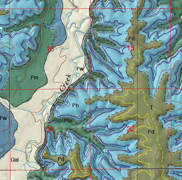 small geologic map