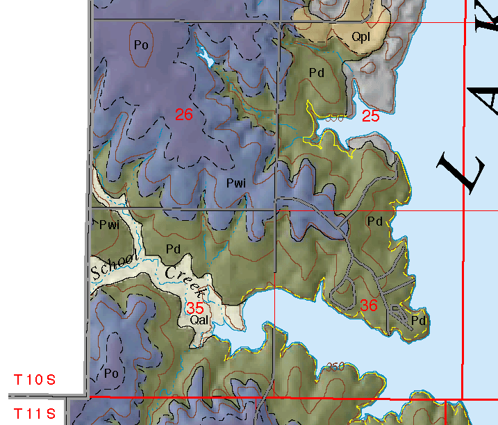 small geologic map