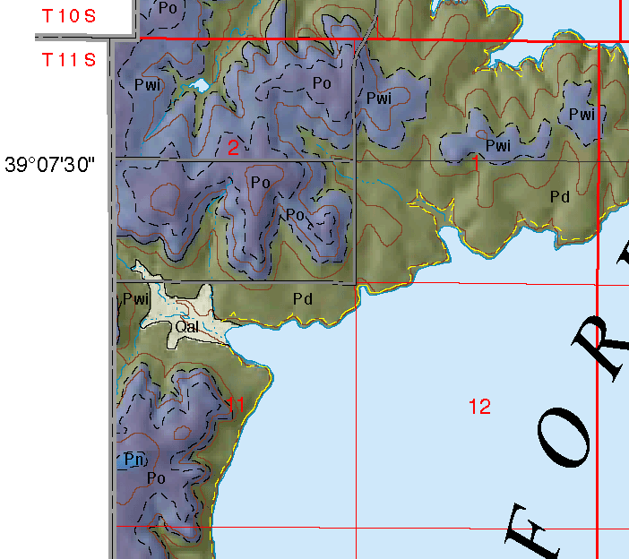 small geologic map