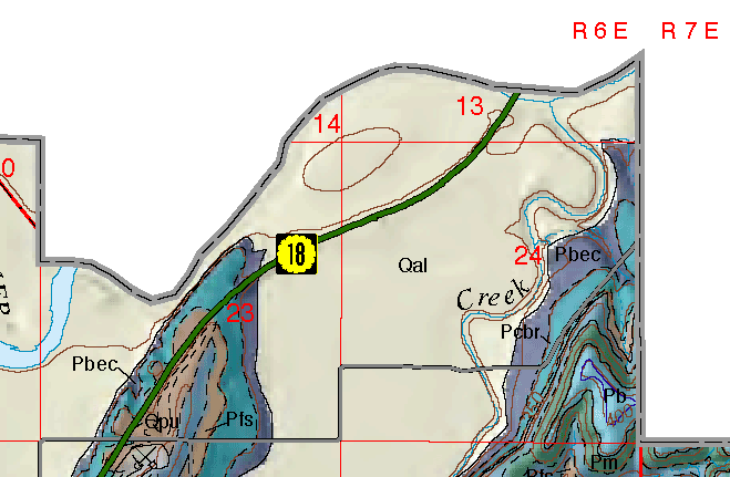 small geologic map