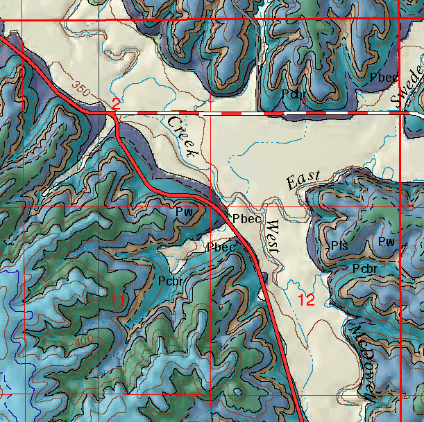 small geologic map