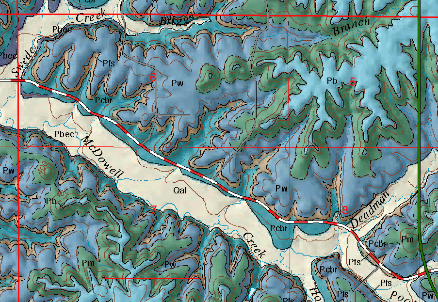 small geologic map