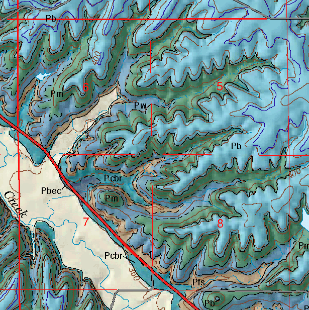 small geologic map